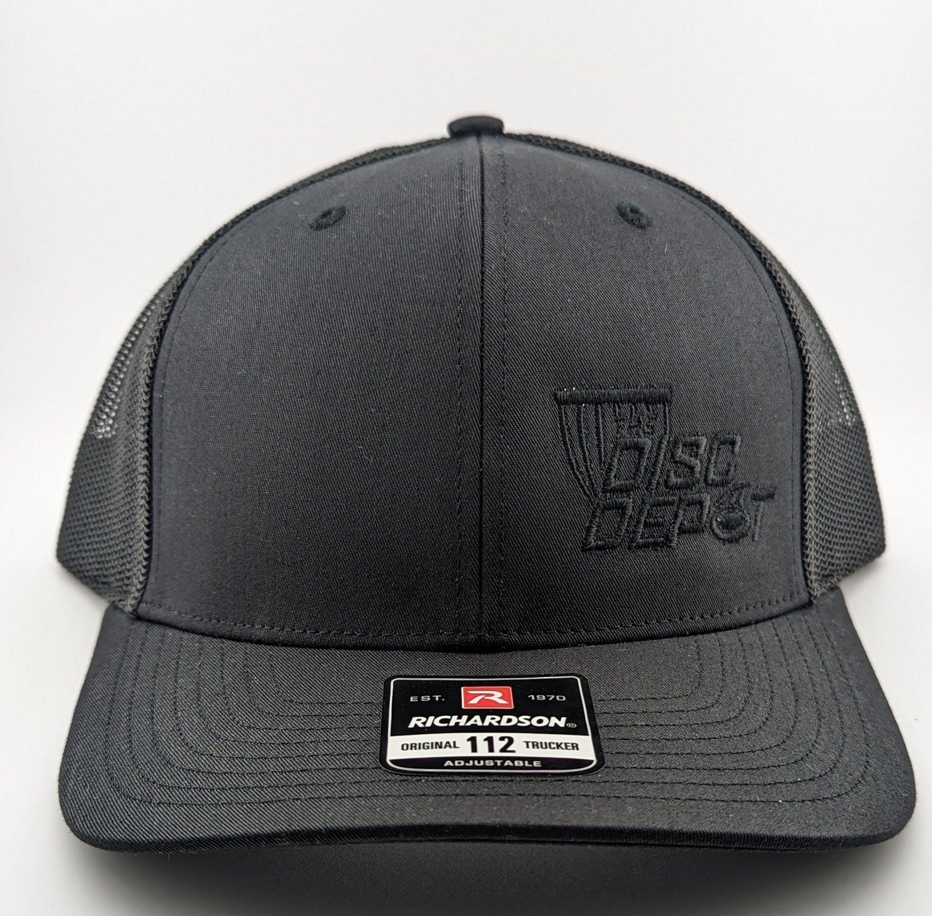 Buy all-black The Disc Depot Richardson 112 Trucker Hat