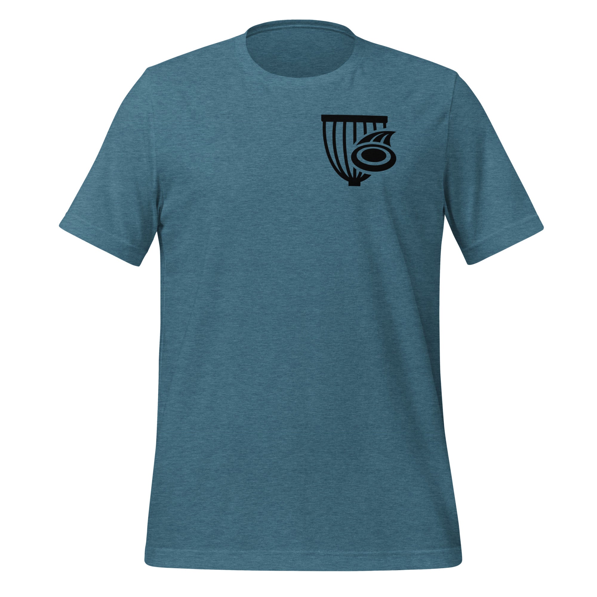 Buy heather-deep-teal The Disc Depot Short Sleeve Unisex t-shirt