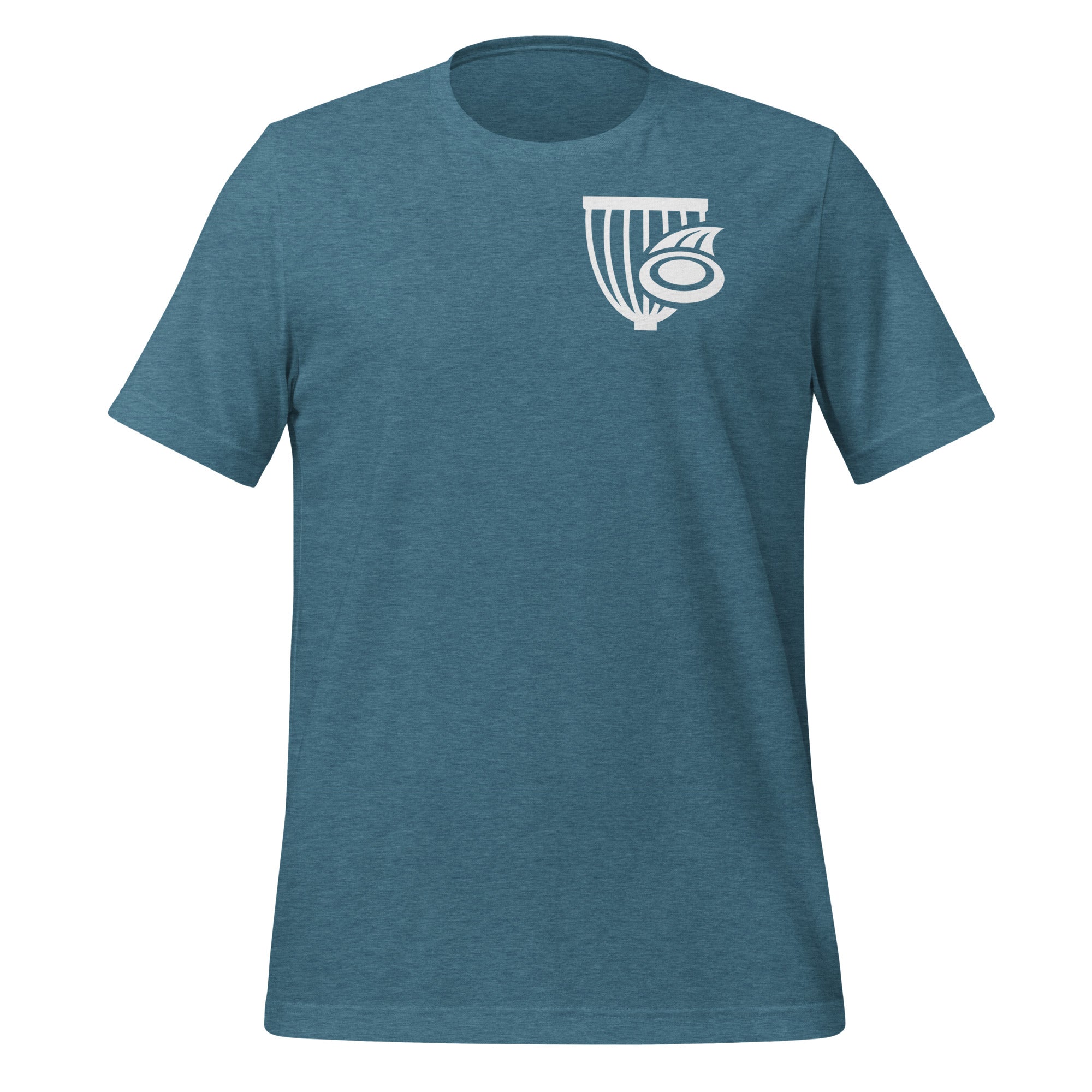 Buy heather-deep-teal The Disc Depot Short Sleeve Unisex t-shirt