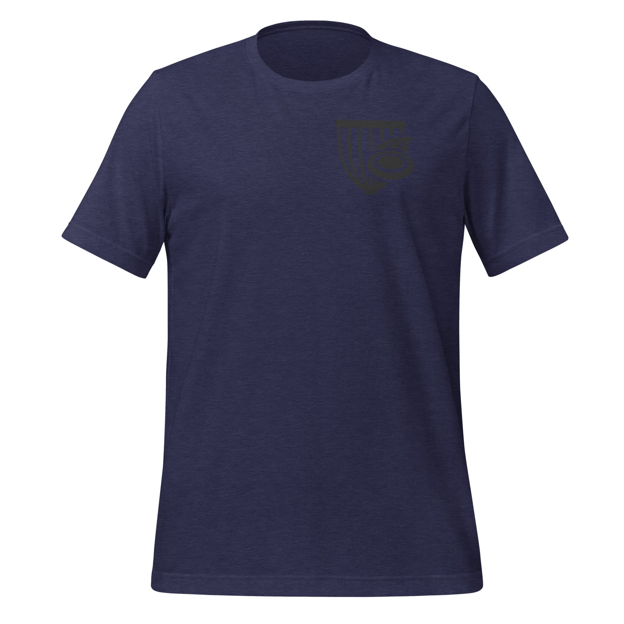Buy heather-midnight-navy The Disc Depot Short Sleeve Unisex t-shirt