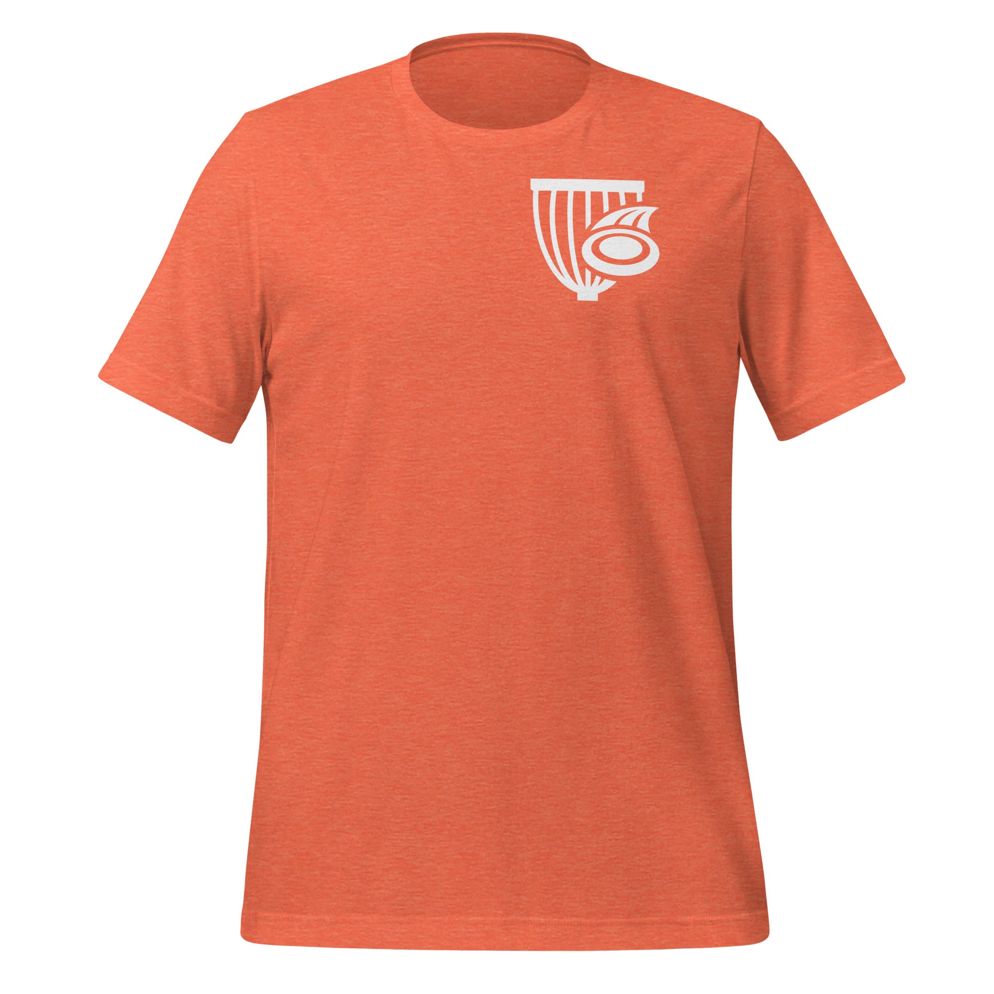 Buy heather-orange The Disc Depot Short Sleeve Unisex t-shirt