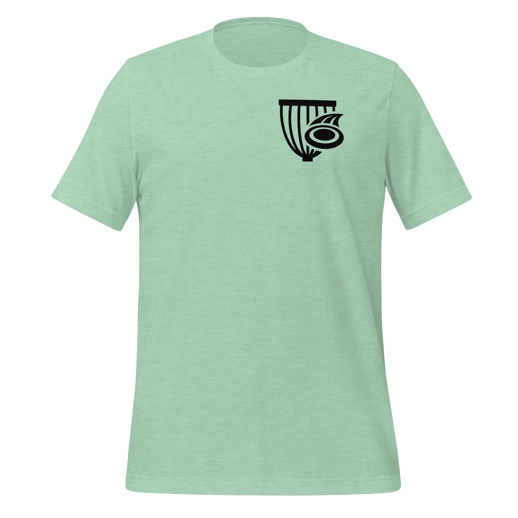 Buy heather-prism-mint The Disc Depot Short Sleeve Unisex t-shirt