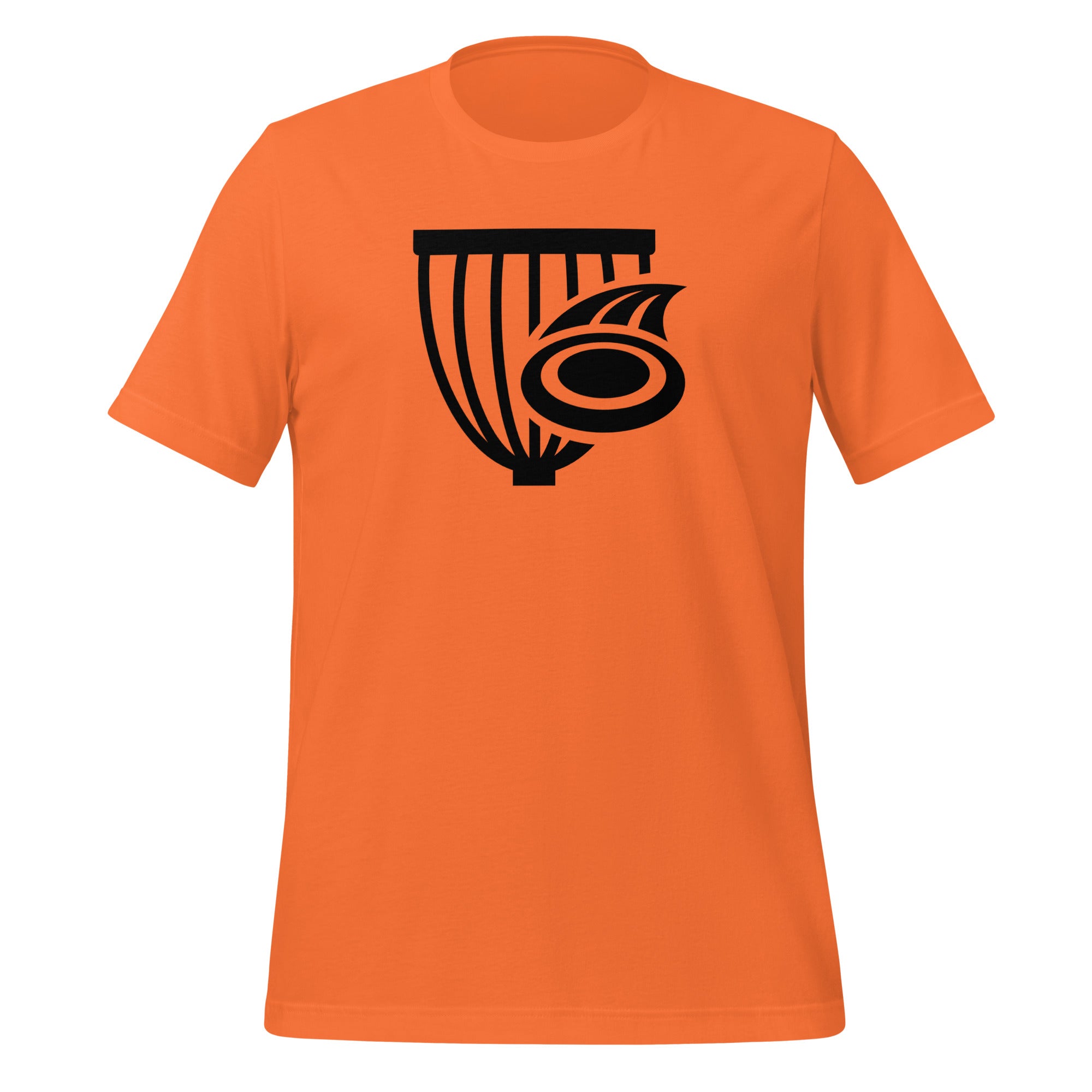 Buy orange The Disc Depot Unisex Staple T-Shirt | Bella + Canvas 3001