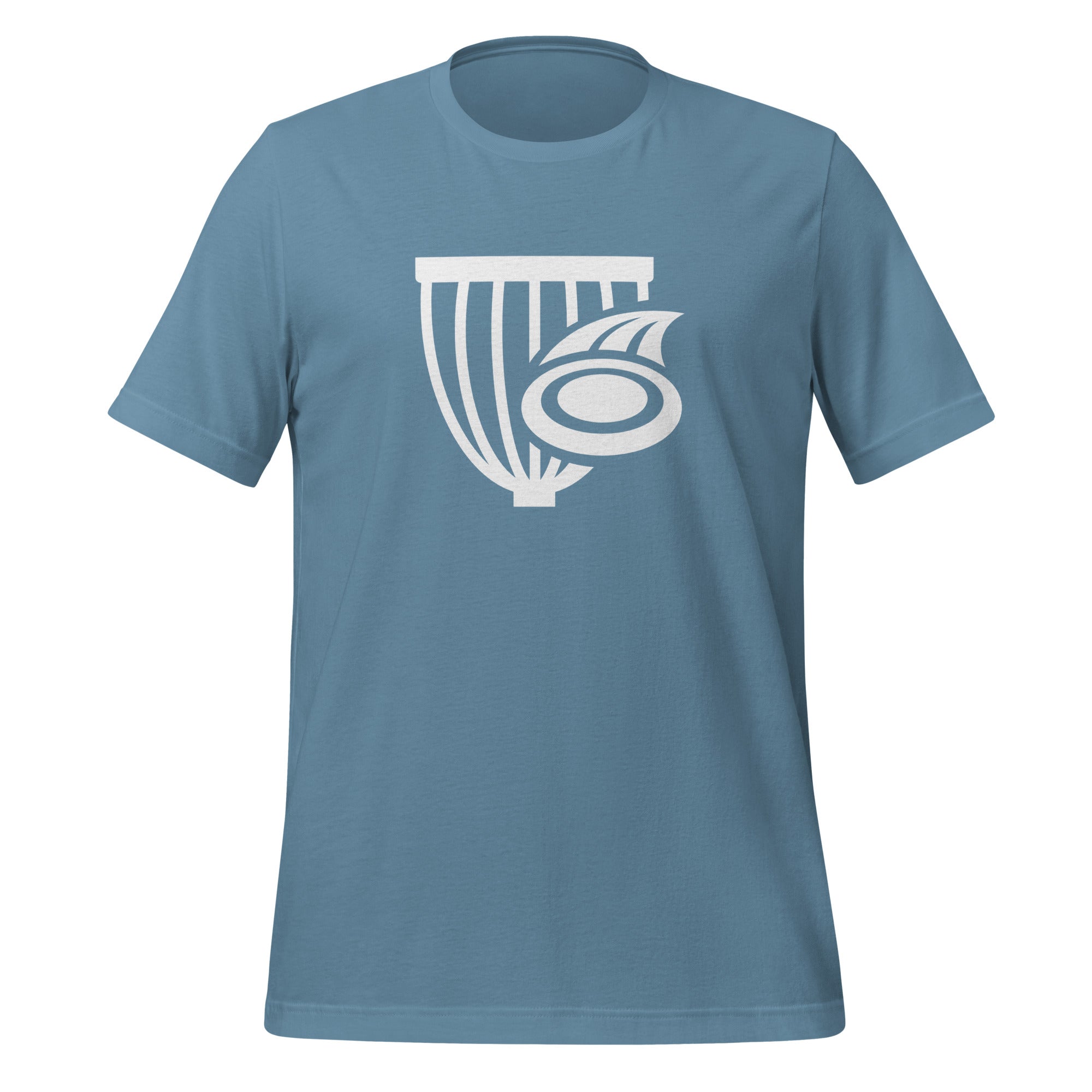 Buy steel-blue The Disc Depot Unisex Staple T-Shirt | Bella + Canvas 3001