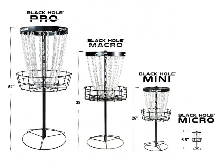 MVP Black Hole Mini Disc Golf Basket - 0
