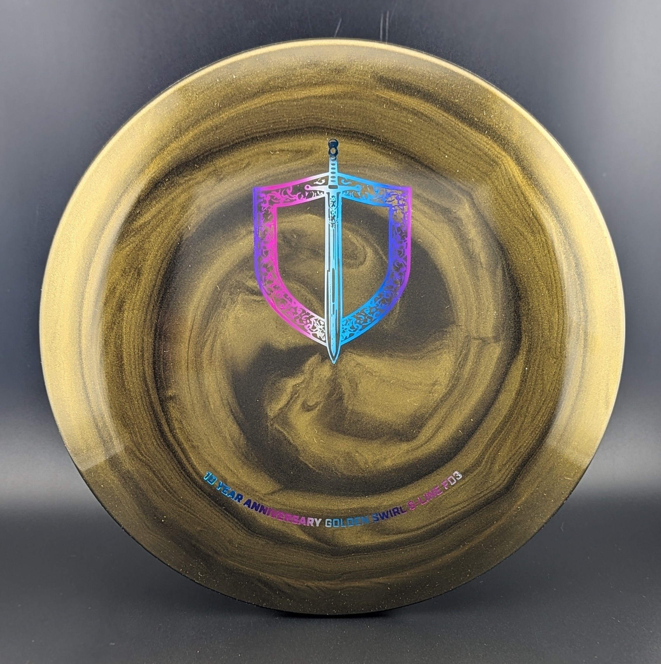 Discmania 10th Anniversary Golden Swirl S-Line FD3 - 0