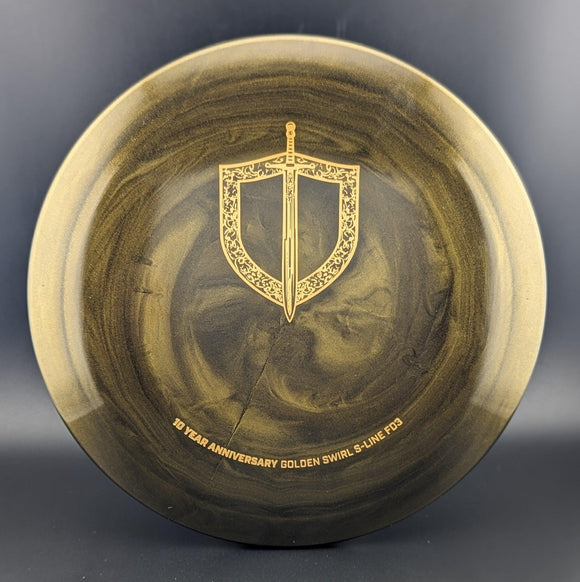 Discmania 10th Anniversary Golden Swirl S-Line FD3