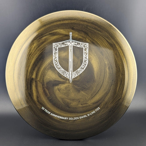 Discmania 10th Anniversary Golden Swirl S-Line FD3