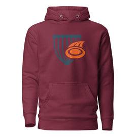 Buy maroon The Disc Depot Unisex Hoodie