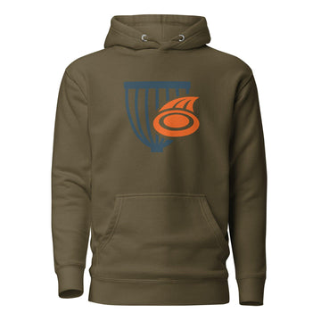 Buy military-green The Disc Depot Unisex Hoodie